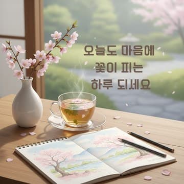 오늘도 마음에 꽃이 피는 하루 되세요
